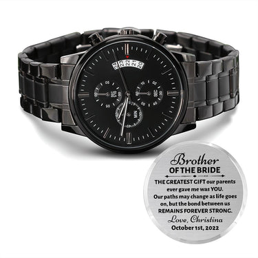 Personalized Brother of the Bride Watch - Love You This Much